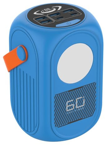 Power Bank/80W high power mobile power bank 60,000-100,000 mAh large capacity outdoor camping portable laptop power bank(60000mAh/blue)