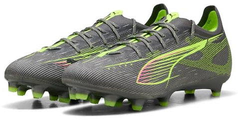 PUMA Unisex Ultra 5 PRO FG/AG Fussballschuh, Matte Aged Silver-Yellow ALERT-Sun Struck, 47 EU