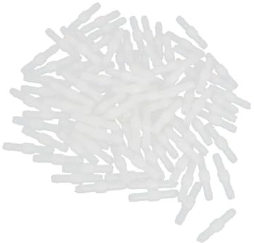 INFINAUTO Lot de 100 raccords de tuyau en plastique blanc de 4 mm pour voiture, jardin, design élégant