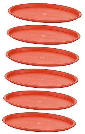 CIYODO 10er-Pack Pflanzenuntertassen stabile ovale Blumentopfschalen für Zimmerpflanzen PP-Material