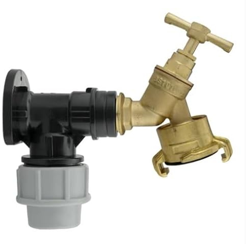 Wall Flange Kit 20mm MDPE - Designed for Secure and efficient Connections with 20mm MDPE Pipes Suitable for Gardening, Backyard, Around The House, Farmhouse (Bib Tap Geka Outlet)
