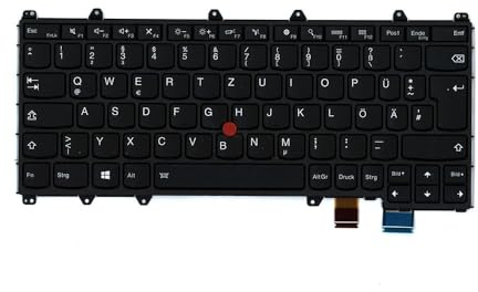 RTDPART Laptop-Tastatur für Lenovo Thinkpad Yoga 260 00PA136 00PA218 SN20H35045 V152020Ak1 Deutschland GR mit Hintergrundbeleuchtung Schwarz Neu