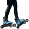 ROMYIX Patines en línea eléctricos con mandos a distancia, patines en línea de 100 W, motores sin escobillas, velocidad ajustable para cuchillas de interior al aire libre, patines para niños y adultos
