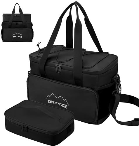 Bolsa Termica Porta Alimentos 16L+5L Nevera Portatil Juego Bolsa Comida Isotermica con Cremallera Impermeable para Viaje Camping Playa Picnic Camping