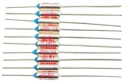 ZUADZAFC 10-20 Piezas TF 240 Grados Celsius 0 Temperatura Circuito De Corte Fusible Térmico 250 V 10 A Olla Arrocera Eléctrica Horno Microondas Refrigerador(10PCS)