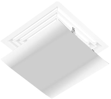 Renchey Desviador de Rejilla de Aire Acondicionado | Deflector Cuadrado para Conductos | Cubreregistro Regulable Difusor de Aire para Interior Exterior Hogar Oficina Sótano Ventana Techo