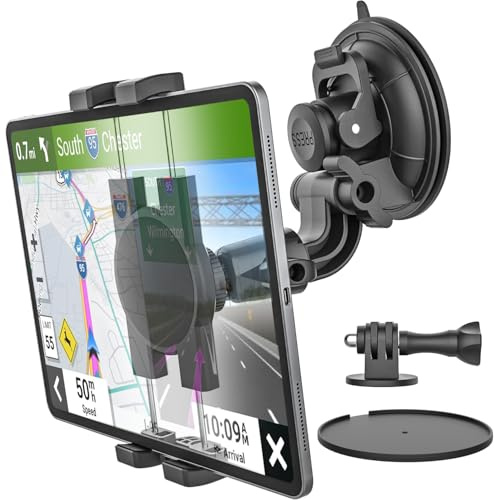 GDZN Saugnapf Tablet Halterung Auto/LKW - [Vibrationsfrei] Heavy Duty iPad Halter Auto Armaturenbrett & Windschutzscheibe, für iPad Pro Air Mini, Galaxy Tab, Fire, 4.7-13 Handys & Tablets