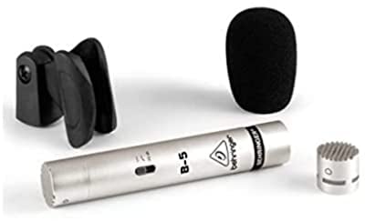 Behringer B-5 Gold-Sputtered Diaphragm Studio Micrófono de condensador con 2 cápsulas intercambiables