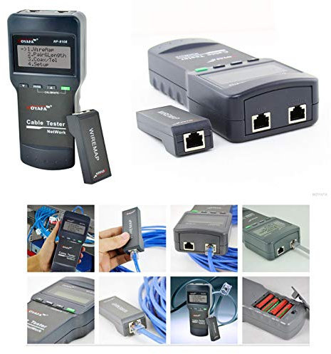 KALEA-INFORMATIQUE Tester professionale per reti Ethernet RJ45. Mappatura dei cavi e localizzazione precisa del guasto lungo la lunghezza del cavo in esame.