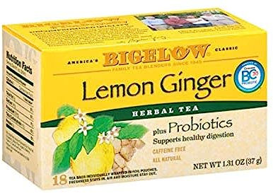 Bigelow Tea Herb Plus Probiotics Lemon Ginger (18 bag 39g)