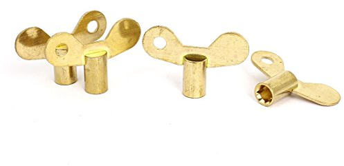 sourcing map 6mm x 6mm Quadratischer Badezimmer Waschbecken Schlüsselschalter 4 Stk.