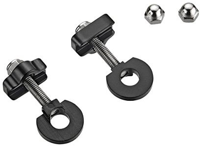 2 pcs Alliage de Haute qualité Freestyle/Fixie Chaîne Tiraillements tendeurs réglables aux 14 mm essieux