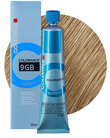 Goldwell Colorance Demi-permanent Hair Color, 9gb Sahara Blonde Extra Light Beige, 2.03 oz