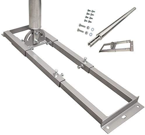Premium X Profi X100-60 SAT Dachsparrenhalter 100cm Mast 60mm Stahl feuerverzinkt Sparren-Halterung für Satelliten-Antenne Satellitenschüssel