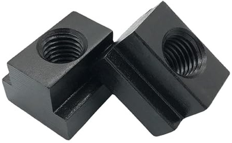 KATSU T-Nutensteine M8, 4 Stück, T-Nut Mutter aus Kohlenstoffstahl, schwarzem Oxid, passen in T-Nuten in Maschinen Werkzeugtisch 40222008