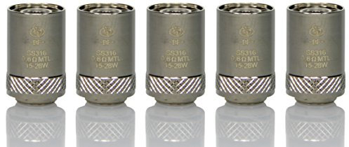 BF SS316 Heads , Verdampferköpfe , 0,6 Ohm Widerstand - 5 Stück pro Packung