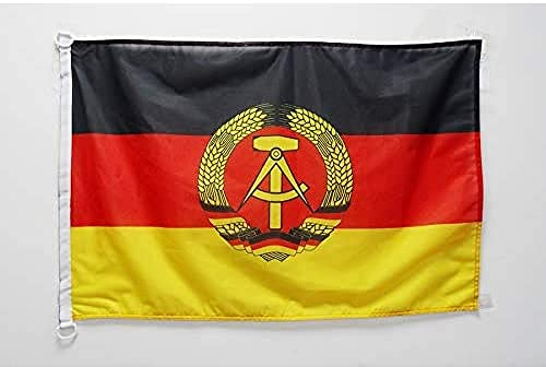 AZ FLAG Bootflagge Deutsche Demokratische Republik - 45x30 cm - DDR Bootsfahne 30 x 45 cm Marine Flaggen - Flaggen