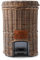Riviera Maison mülleimer toilette, Abfalleimer klein, abfallbehälter 10L, tret-mülleimer badezimmer, treteimer - Rustic Rattan Classic Bin - Rattan, Braun - (ØxH) 34x40