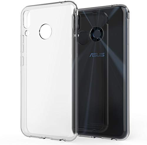 NALIA Custodia Protezione compatibile con Asus ZenFone 5 / 5Z, Silicone Cover Trasparente Sottile Case, Copertura Gomma Lucida Chiaro, Morbido Slim Protettiva Bumper Telefono Cellulare Guscio