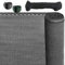 BB Sport Brise Vue Pare-Vue 150 g/m² y Compris cordelette en Nylon résistant aux UV aux déchirures et au Vent, Taille:1.8m x 50m, Couleur:Gris