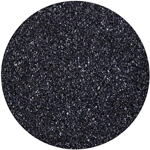 bunter Farb - Zucker Schwarz 500g Dekorzucker Glitzerzucker Streudekor Zuckerwatte