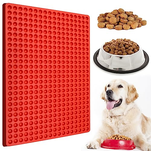 Palksky Mini-Silikonform mit 468 Mulden, runde Form für Schokoladentropfen, Hunde-Leckerli-Pfanne, Halbkugeln, Gummibonbonformen für Ganache, Gelee, Karamell, Kekse, Haustier-Leckereien, Backform (1