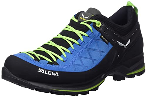Salewa MS MTN Trainer 2 GTX Men Größe UK 10,5 Blue Danube/Fluo Green