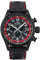 TW Steel Swiss Volante Herren 48mm Quarzuhr mit schwarzem Zifferblatt, schwarzem Lederarmband und Datumskalender SVS303