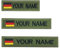 Benutzerdefinierte deutsche Militär Name Patch personalisierte gestickte Text Namensschild mit Aufbügeln Klettverschluss in Mehrfach Größen