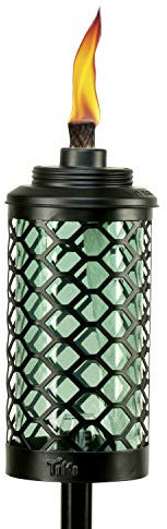 TIKI Brand 1120112 - Antorcha para exteriores, diseño de panal, color azul