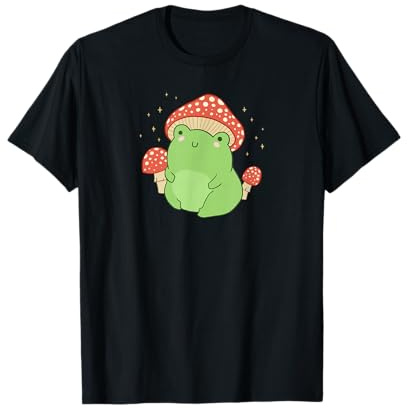 Niedlicher Frosch-Pilzhut – Cottagecore Aesthetic T-Shirt