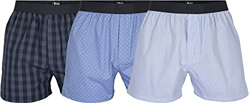 jbs Boxershorts für Herren, Unterhosen für Männer im Set aus ökologischer Baumwolle, lockere Shorts für Herren im 3er-Pack