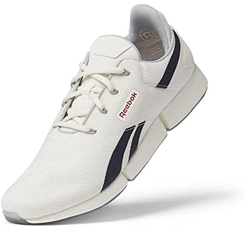 Reebok Herren Dailyfit DMX Sneaker, Chalk/Vector Navy/Vector Red, 44 EU