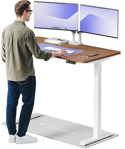 Desktronic Homeone Höhenverstellbarer Schreibtisch 140 × 70 cm – Elektrischer Schreibtisch Mit Zwei Elektrischen Motoren, Touchscreen-Steuerung Und Integrierten USB-a- Und USB-c-ladeanschlüssen