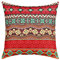 Boho Kissenbezüge 50x50 Set von 4 Geometrische Bohemian Wurfkissenbezüge Südwestliche Native American Tribal Kissenbezüge Hippie Exotische Dekorative Kissenbezüge Für Zuhause Büro Rot Grün Orange