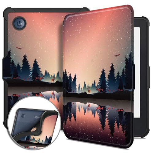 HEISHAYU Étui Housse Coque pour Kobo Clara Colour 2024/ Kobo Clara BW 2024/ Kobo Clara 2E 2022, 6 ebook Reader Sleep Cover,Crépuscule