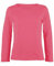 LUXFAB Kids Girls Boys New Plain Long Sleeve Basic Stretch Round Neck T-Shirt School Tee Top Size 2-13 Years Coral
