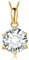 JewelryPalace Rundschliff 2ct Moissanite Kette Anhänger, Simulierter Diamant Braut Schmuck Set, Halskette Damen Silber 925 Collier Damen mit Stein, Schmuck Mädchen Geschenk für Frauen Vergoldet 45CM