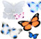Butterfly Silicone Mold Schmetterlings Harzform, Schmetterlings-Ornamentform, Epoxid-Silikon-Gussform für Wanddekoration, Büro, Wohnzimmer, Garten, Harz Schmetterlings Anhängerform