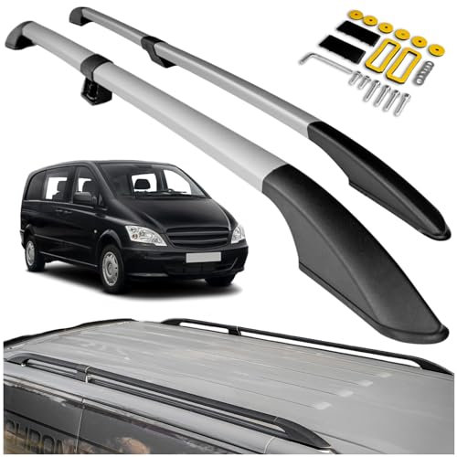 CHROMEMASTER | Compatibili con Mercedes Vito/Viano W639 Long 2003-2014 | Barre Trasversali da Tetto, Mancorrenti sul Tetto | Sono Utilizzate per il Montaggio di Portapacchi, Box o Portabiciclette