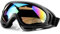 KUYT Ski Snowboard Brille, UV-Schutz Goggle, Motocross Brille Helmkompatible, Anti-Fog Skibrille, Sportbrille für Skifahren Motorrad Fahrrad Skaten, Unisex