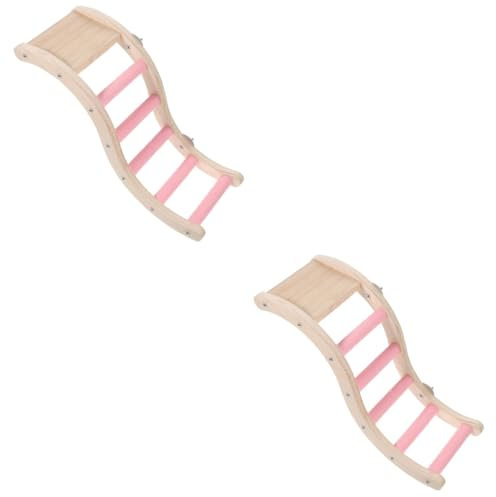 VANZACK 2stücke Kletterleiter Für Vögel Aus Sicheres Spielzeug Für Wellensittiche Und Kleine Haustiere Fördert Balance Und Bewegung Einfache Installation Farbenfroh