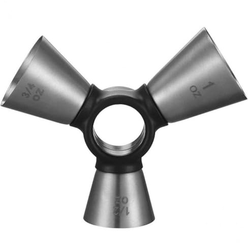 Triple Jigger Cocktail Jigger with Multiple Measurement Stainless Steel Drink Measures for Spirits Shot Cocktail Measure Cup for Bar
