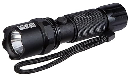 Linterna Swiss Arms Recargable | Uso Exclusivo Deportivo. Linterna para carabinas de Aire y Airsoft. Linterna para Pistolas con raíl Picatinny.