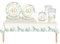 69pcs Sage Green 40th Birthday Decorations Set - Tablecloth, Plates, Napkins, Cups for Women, Men, Him, Her - Gifts and Table Decorations