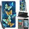 Handyhülle für iPhone 6 / 6s Hülle PU Leder Schutzhülle Klappbar mit Kartenfach Ständer Handytasche mit Kameraschutz Flip Case Klapphülle für iPhone 6 / 6s, Vier Schmetterlinge