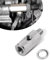 Pack-1 Car Oil Pressure Sensor T-shaped Connector, Side Port Stainless Steel Turbo Adapter, 1/8 NPT Automotive Hydraulic System Replacement Parts, Universal for Most Cars SUVs Trucks (Silver)