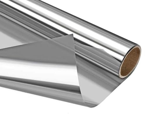 United Reflective Window Tint Film – Daytime Mirror Tint for Privacy, Sun Blocking, UV Protection & Heat Reduction, Ideal for Home, Office & Car, Silver 20%, 40 Inch x 100 Feet Roll