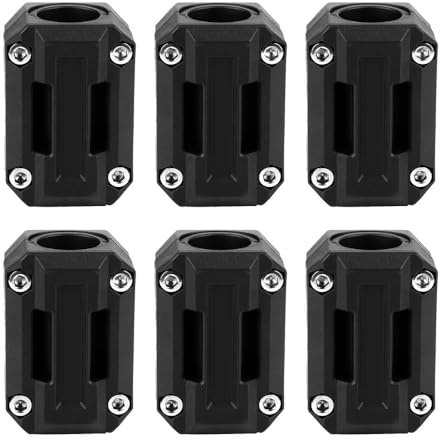 Sarini 6PCS Universal Motorcycle Crash Bar Protection Blocks 22/25/28mm Diameter Anti-Slip Bumper Guards Crash Protector Gel Pads for Motorcycle Frame