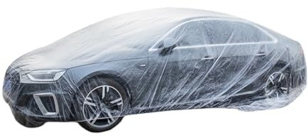 CGEAMDY Housse Voiture Exterieur Contre Pluie Poussière, Housse Voiture Imperméable Toutes Saisons, Bache Voitures Extérieur Housses, Bâche Voiture Impermeable Transparent Coupe-Vent(480x750cm)
